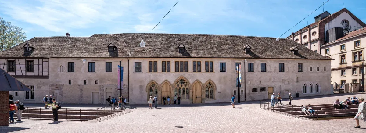 Front of the Unterlinden Museum in Colmar seen from its square